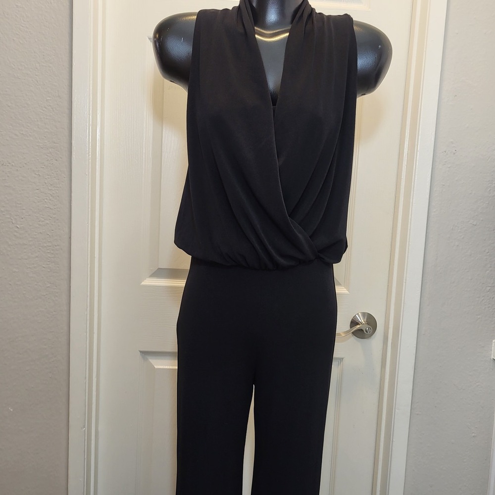 New! Women's Sleeveless Black Karen Kane Jumpsuit Size XS -MSRP $96.75 - Picture 3 of 12